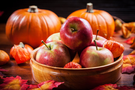 Pumpkins for Thanksgiving and  Halloweenの写真素材