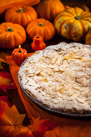 Delicious apple pie for Thanksgivingの写真素材