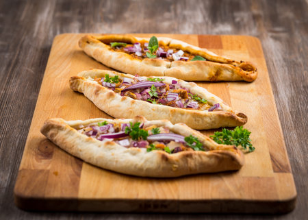 Filled Pita bread with chicken and vegetables
