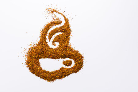 Rooibos tea in shape of tea cup