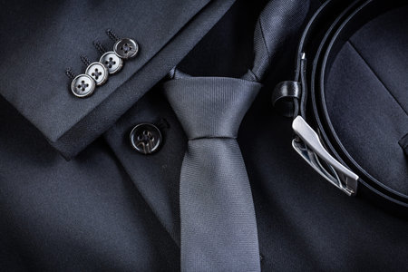 Suit jacket for man clothing fashion, tie with black suit