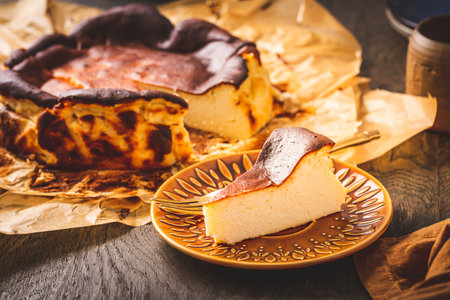Homemade Basque Burnt Cheesecake (San Sebastian Basque Cheesecake). This is the cheesecake that...