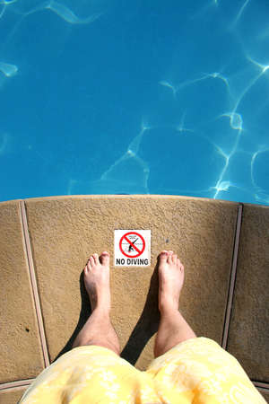 No Divingの写真素材