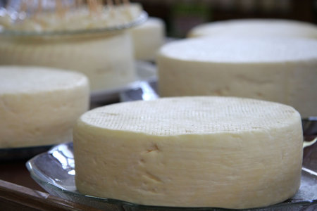 Traditional cheese from the state of Minas Geras in Brazil.