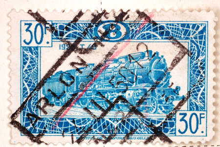 Vintage Belgian Postage Stampの写真素材