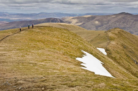 Meall Corranaich Summit Ridgeの写真素材