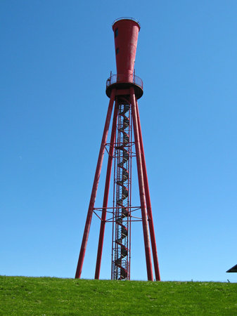 Lighthouse in Eckwarderhorn Germanyの写真素材