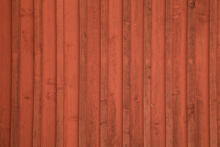 Detail of ared wooden panneled wallの写真素材