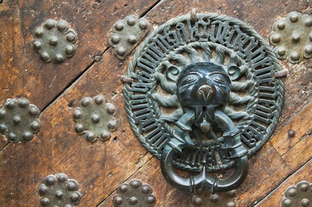 Ancient door knockerの写真素材