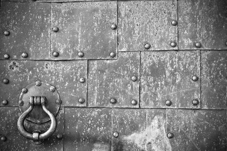 old pattern gate with a knockerの写真素材