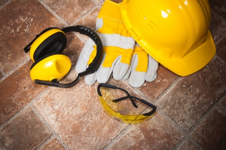 Standard construction safety equipmentの写真素材