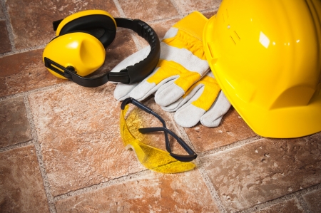 Standard construction safety equipmentの写真素材