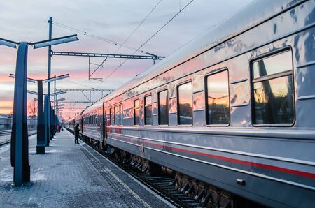 TALLINN, ESTONIA - 7 January 2018: Railway station in Tallinn, Eのeditorial素材