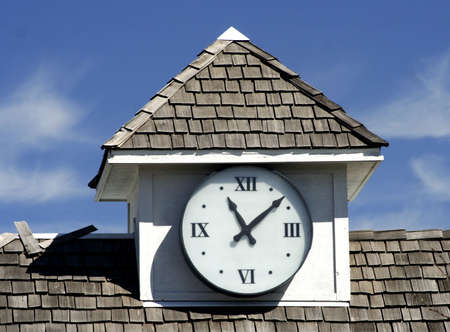 Clock Tower  Against the skyの写真素材