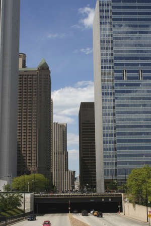 Chicago Bridge (donwtown)の写真素材