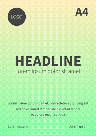 Vector modern business design template. Abstract vector background. Use for poster, brochure, presentation, book cover and other. A4 Format.のイラスト素材