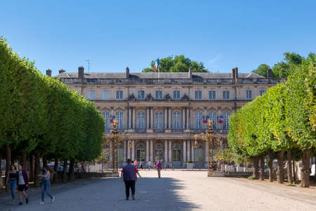 Nancy, France - June 24 2020: The Government Palace, or Governor's Palace, is a large mansion in the city of Nancy.のeditorial素材
