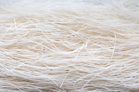 Close-up on a stack of rice noodles.の写真素材