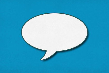 Close-up on a speech bubble.の写真素材
