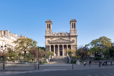 Paris, France - September 21 2020: The Church of Saint-Vincent-de-Paul (French: Ãglise Saint-Vincent-de-Paul) is a church in the 10th arrondissement of Paris dedicated to Saint Vincent de Paul. It gives its name to the Quartier Saint-Vincent-de-Paul arouのeditorial素材