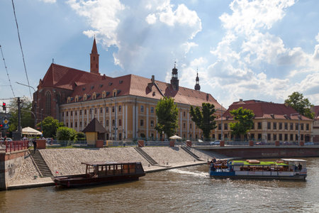Wroclaw, Poland - June 05 2019: The Institute of Polish Studies (Polish: Instytut Filologii Polskiej...