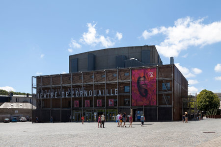 Quimper, France - July 24 2022: The ThÃ©Ã¢tre de Cornouaille, national scene of Quimper, is a...