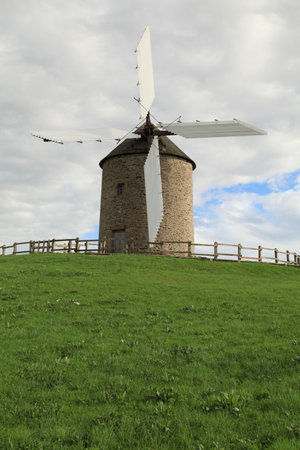 The Windmill of Moidrey in the town of Pontorson is dating from 1806. Ir was fully restored in the...