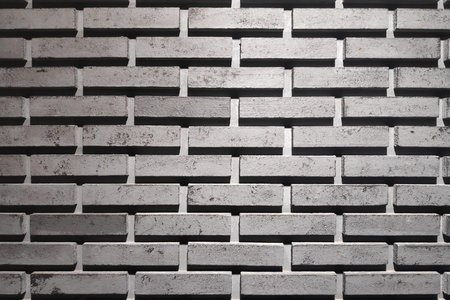 Full frame close-up on a brick wall.の写真素材