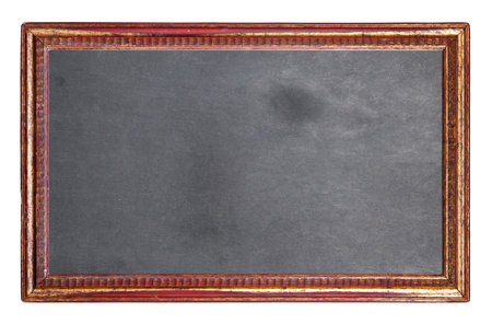Vintage framed blackboard isolated on white background with copy space ideal to create a trendy menu...