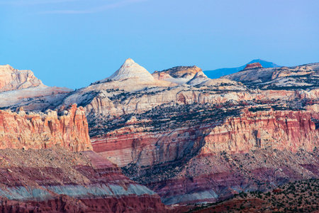 A view of Capitol Reef National Park near Torrey, Utah