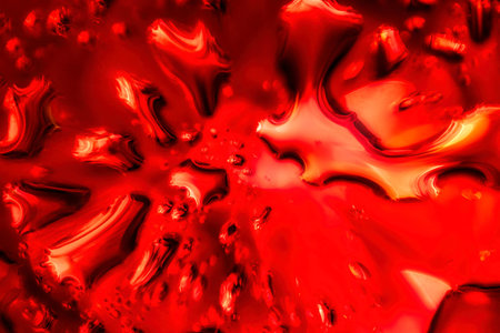 Abstract image of oil droplets in water