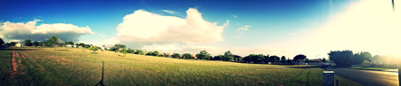 Panorama of a field