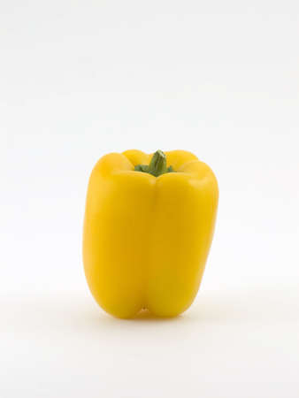 Photo of a whole yellow bell pepperの写真素材