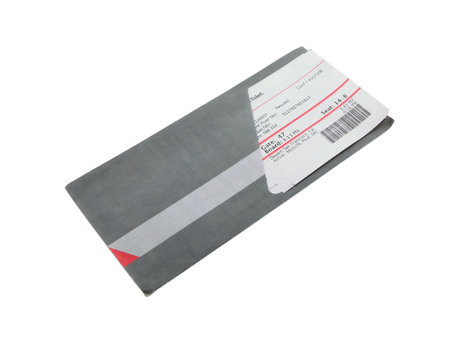 Photo of an airline ticket isolated on white