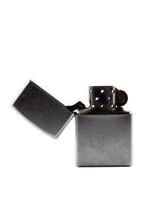 Photo of a lighter isolated on whiteの写真素材