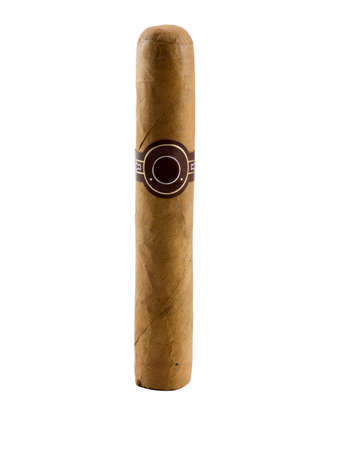 Photo of a cigar isolated on whiteの写真素材
