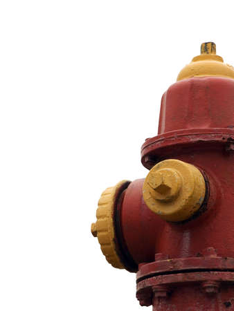 Fire hydrant isolated on a white backgroundの写真素材