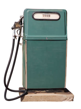 Gas pump isolated on a white backgroundの写真素材