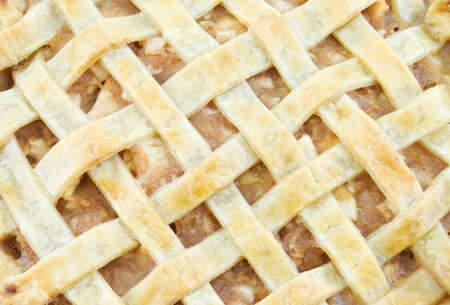Close-up of an apple lattice pieの写真素材