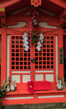 Kashima, Japan - 15 January, 2018 - Shinto prayer alter at Yutoku Inari Shrine.のeditorial素材