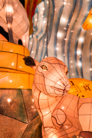 Nagasaki, Japan - 19FEB2018 - Lanterns at Nagasaki Lantern festival.のeditorial素材