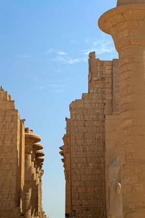 Columns in the Temple complex in Luxor  Egypt の写真素材