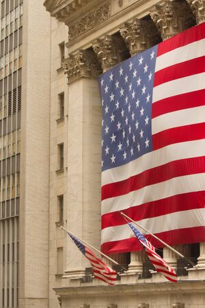 NEW YORK CITY - SEPTEMBER 18: The historic New York Stock Exchange on Wall Street. One of the largest stock exchanges in the world. September 18, 2012  in New York City. のeditorial素材