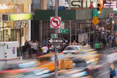 NEW YORK CITY - SEP 21: Times Square is a symbol of New York City and the United States, September 21, 2012  in Manhattan, New York City. のeditorial素材