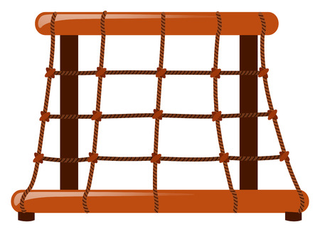 Climbing station made of rope illustrationのイラスト素材