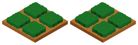 3D design for gardening platform illustrationのイラスト素材