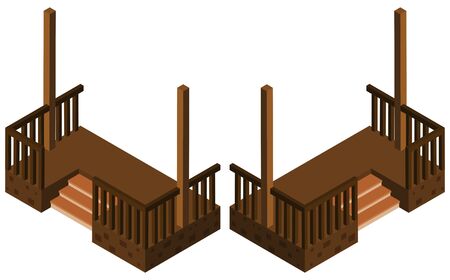 3D design for stairs illustrationのイラスト素材