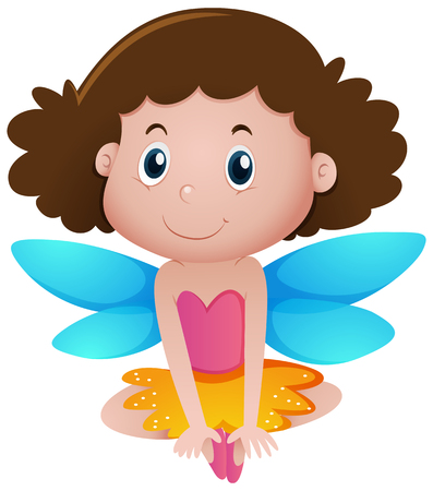 Girl in fairy costume illustrationのイラスト素材