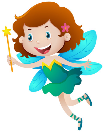 Girl in fairy costume illustrationのイラスト素材