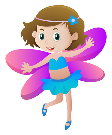 Girl in fairy costume illustrationのイラスト素材